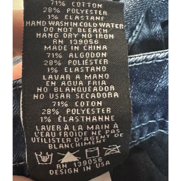 Grace in LA Bootcut Jeans Sz 28 Western Cowgirl Boho Bling Rhinestone Pockets - Picture 7 of 8